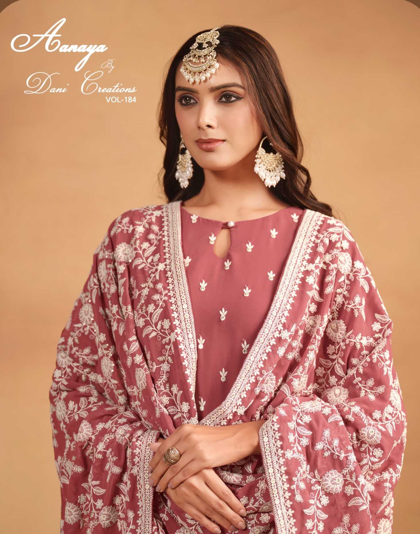 dani creation aanaya vol 184 designer occasion wear unstitch salwar kameez