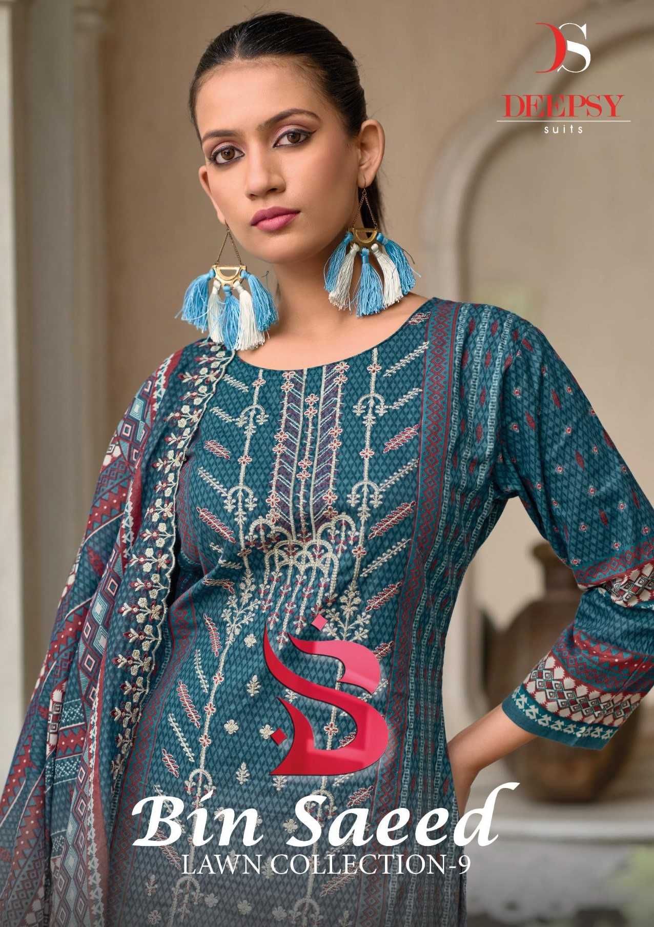 deepsy suits bin saeed lawn collection vol 9 pakistani digita print dress material