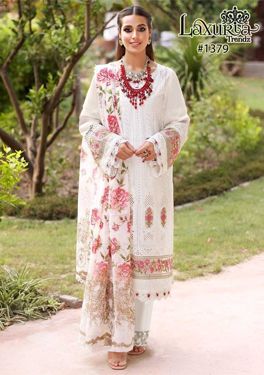 laxuria trendz 1379 fullstitch handwork stylish pakistani top bottom dupatta
