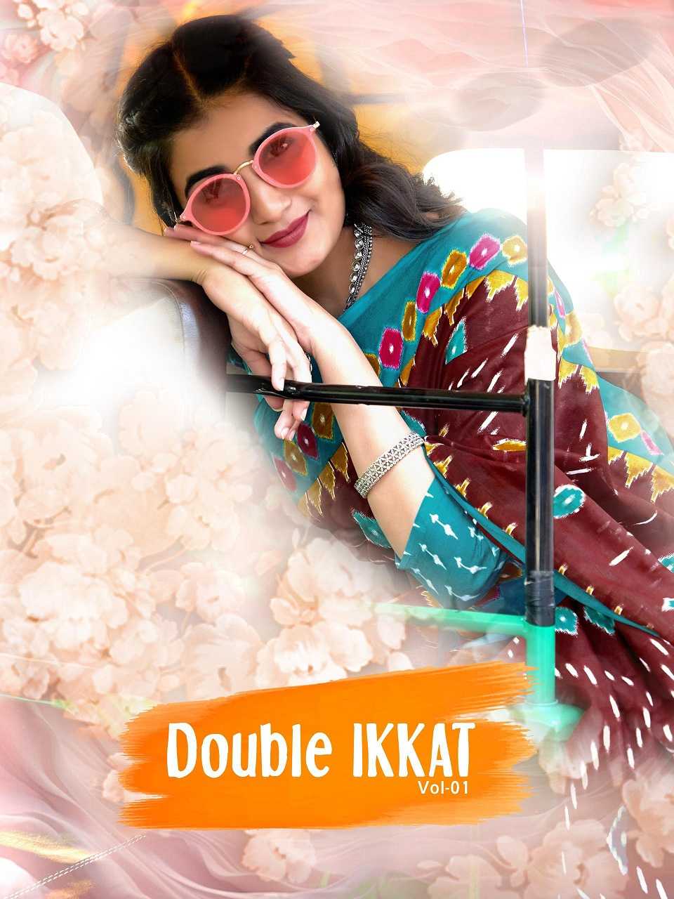 pr double ikkat vol 1 fancy jaipuri cotton printed sarees collection