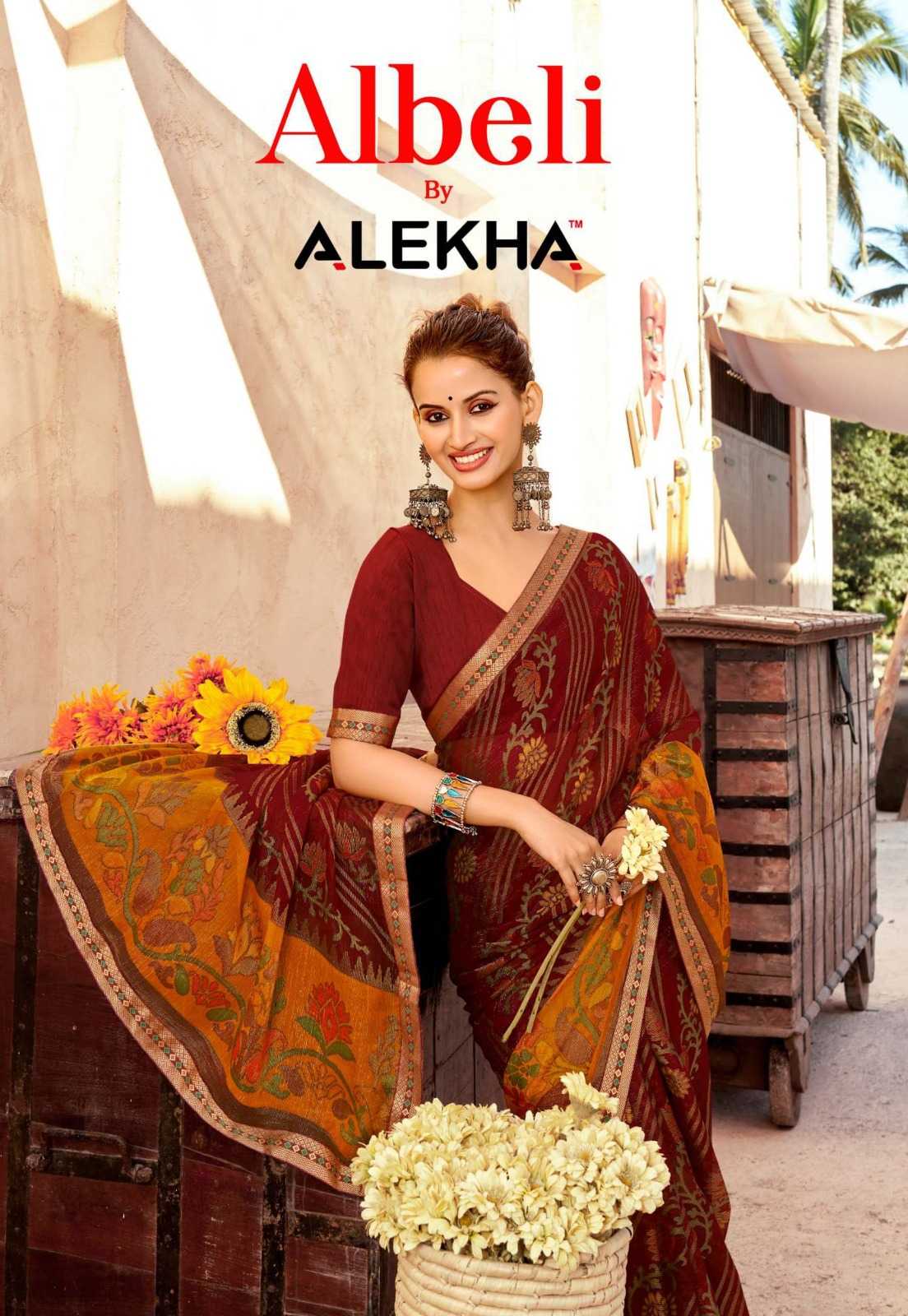 alekha albeli 27501-27508 fancy sarees wholesaler