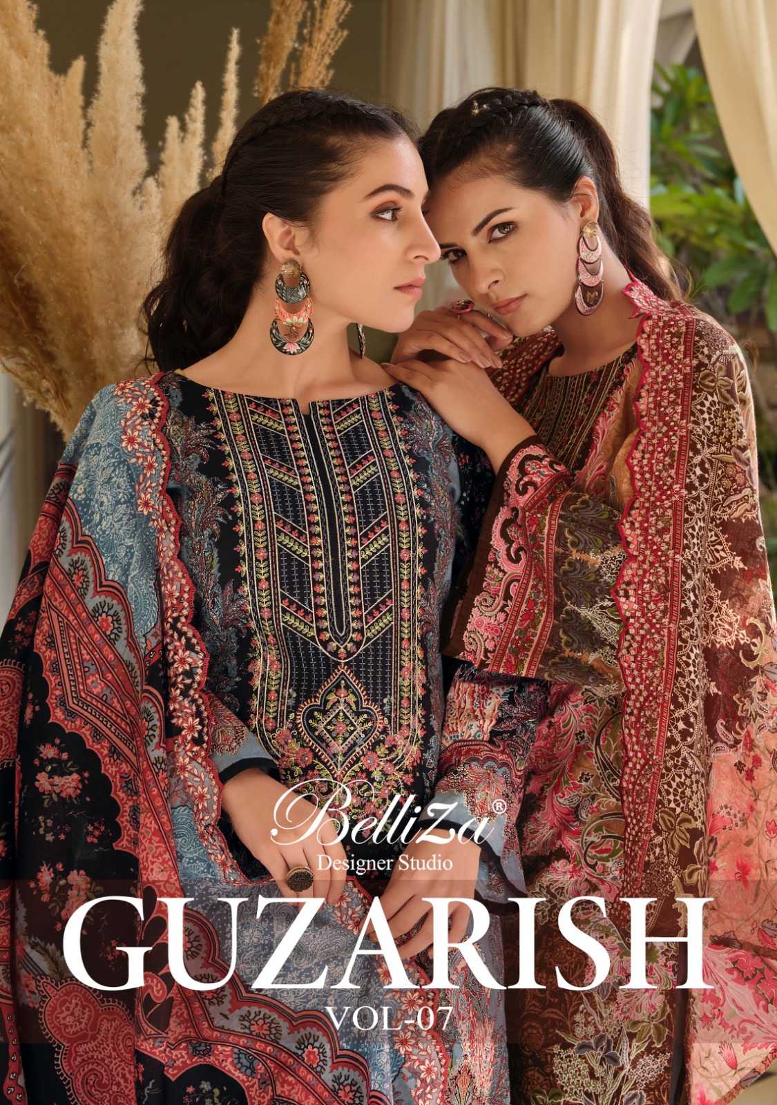 belliza designer guzarish vol 7 exclusive wear cotton unstitch salwar suit 