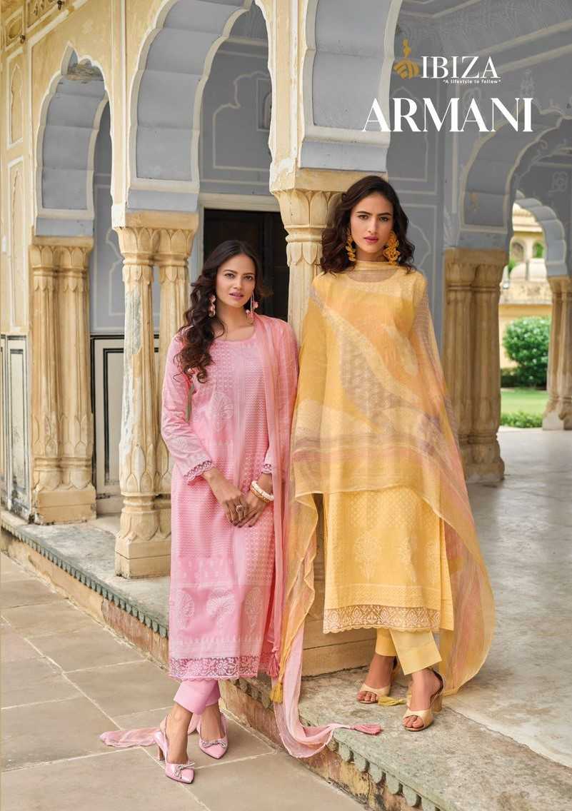 ibiza armani stylish wear cotton unstitch salwar suit supplier 