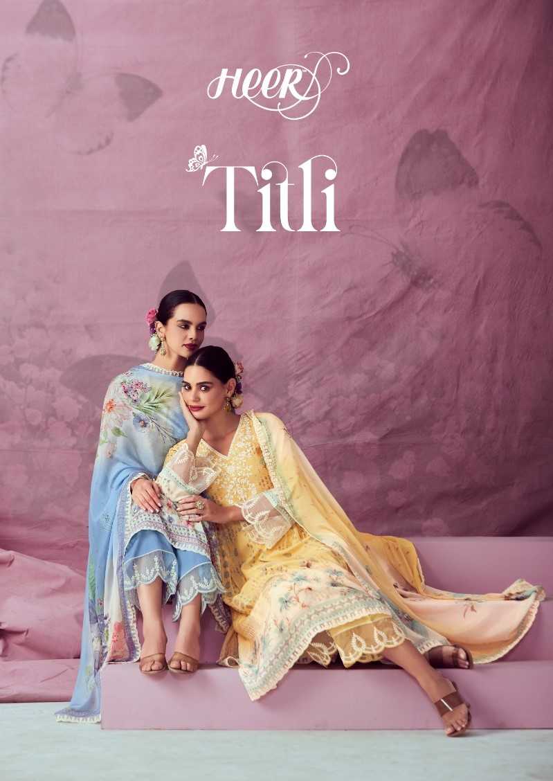 kimora heer present titli vol 170 stylish wear unstitch muslin salwar suit collection 