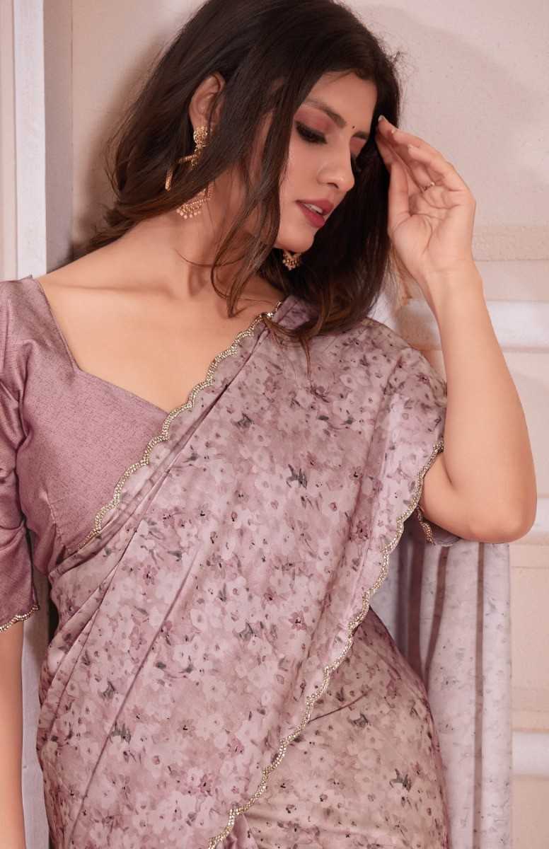 mehak 594-594e elegant satin georgette digital print stylish sarees supplier