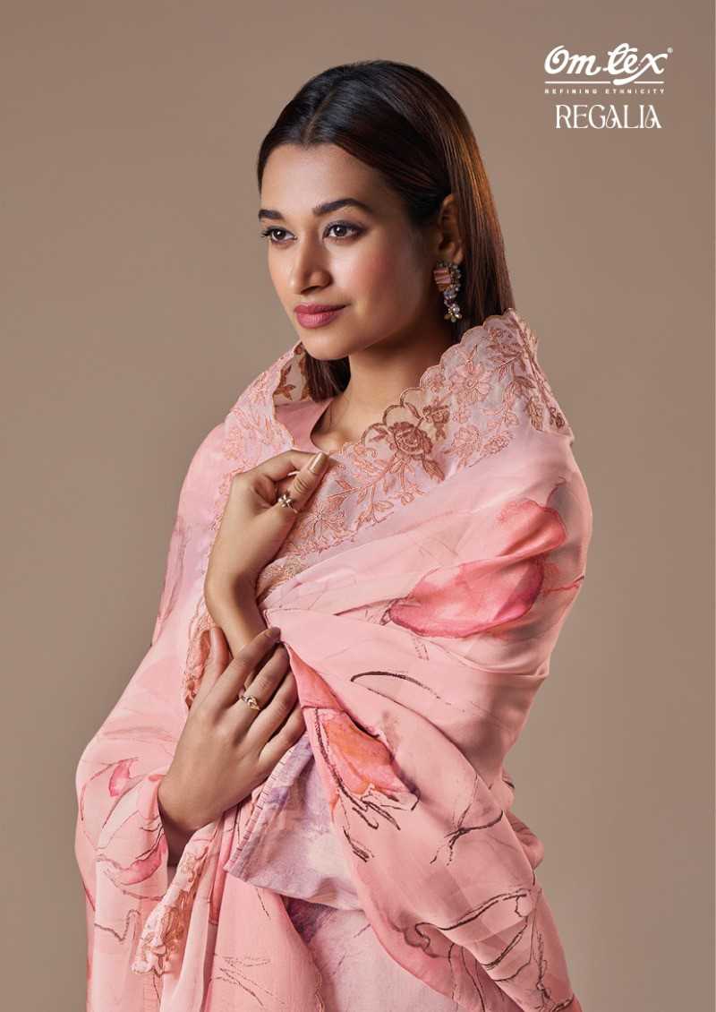 omtex regalia festive wear unstitch lawn cotton salwar suit collection 