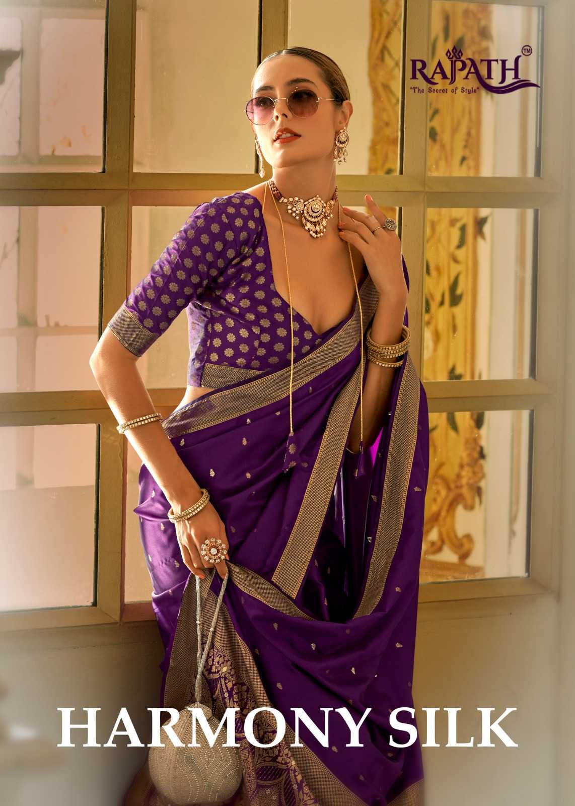 rajpath harmony silk beautiful saree with pure sattin collection 