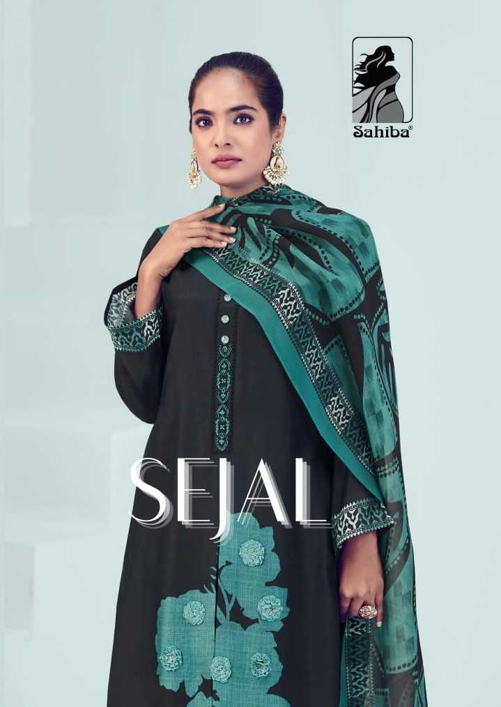 sahiba sejal festive wear unstitch silk salwar suit 