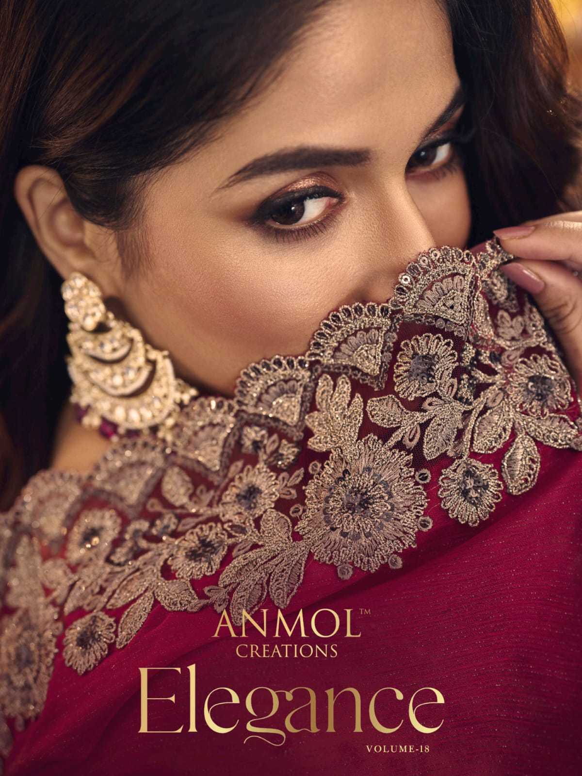 anmol creation elegance vol 18 13001-13014 wedding saree wholesale exporter