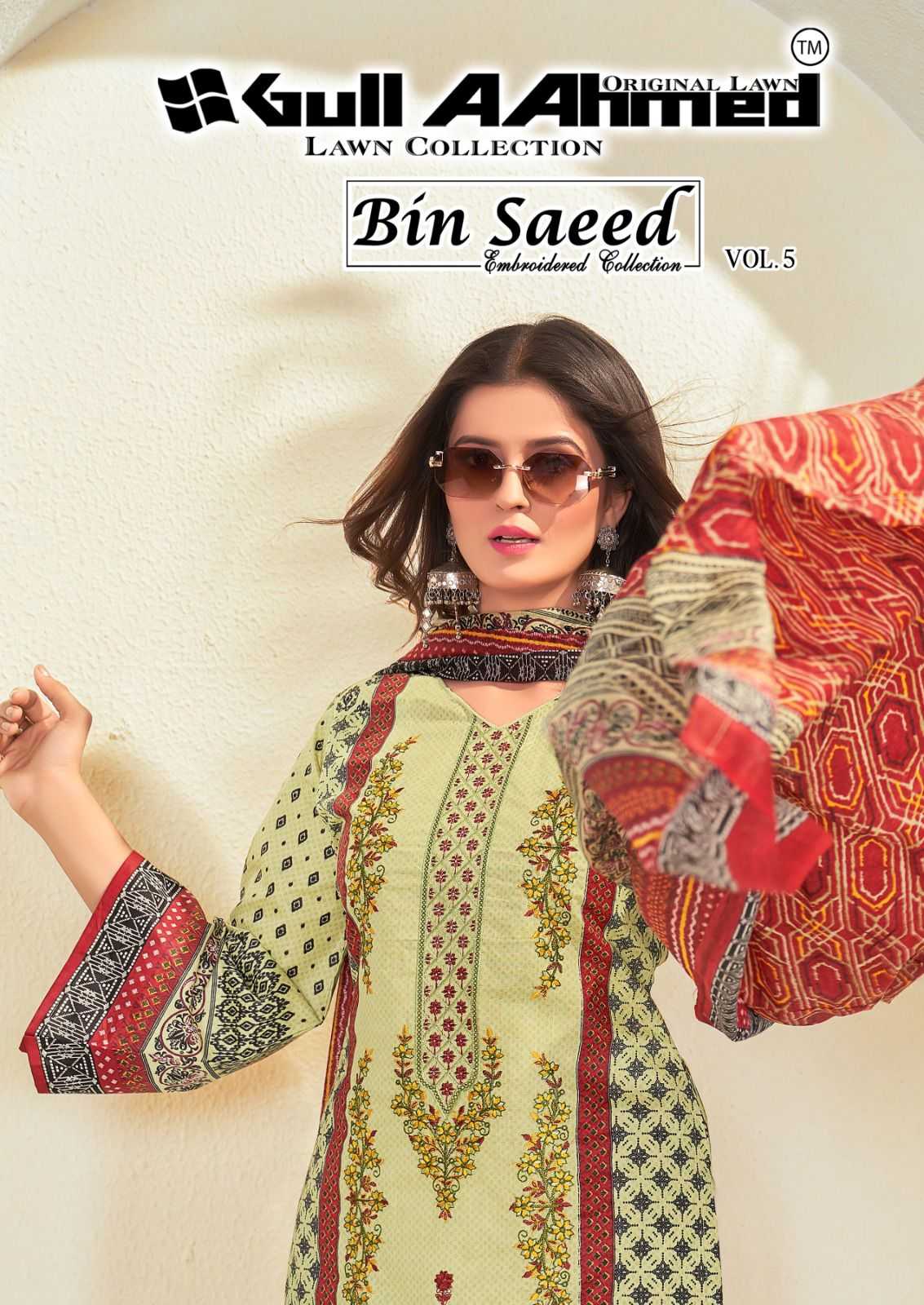 bin saeed embrodary collection vol 5 by gul ahmed fancy pakistani salwar suit