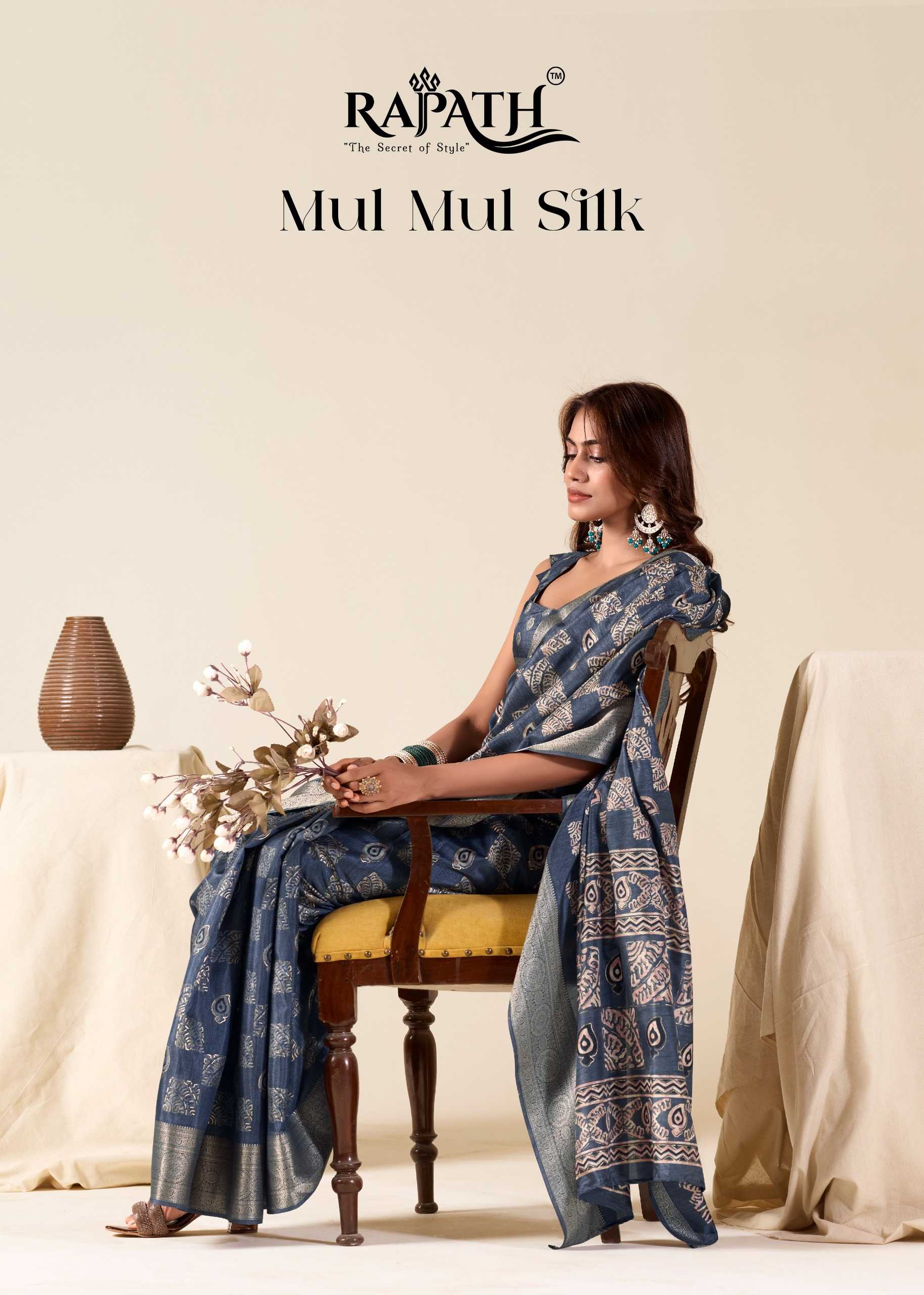 mul mul by rajpath dola silk ethnic traditional sarees