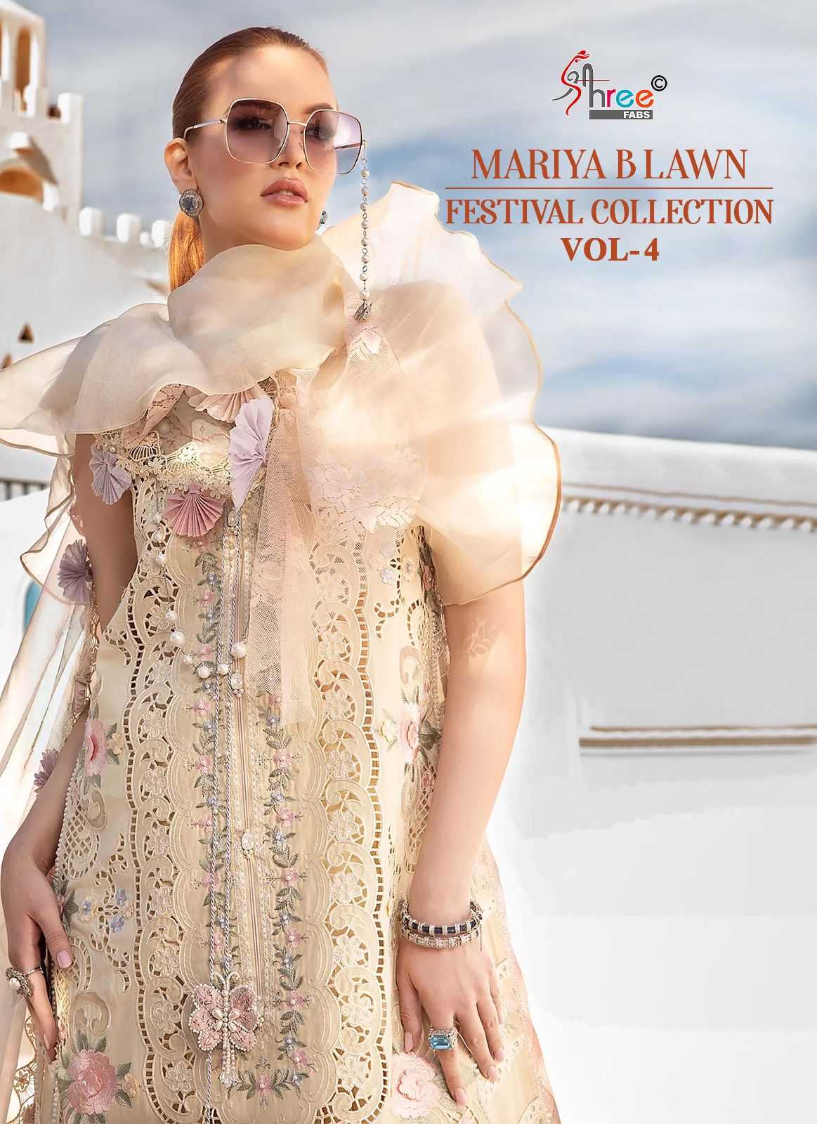 shree fabs mariya b lawn festival collection vol 4 hit design cotton pakistani suit