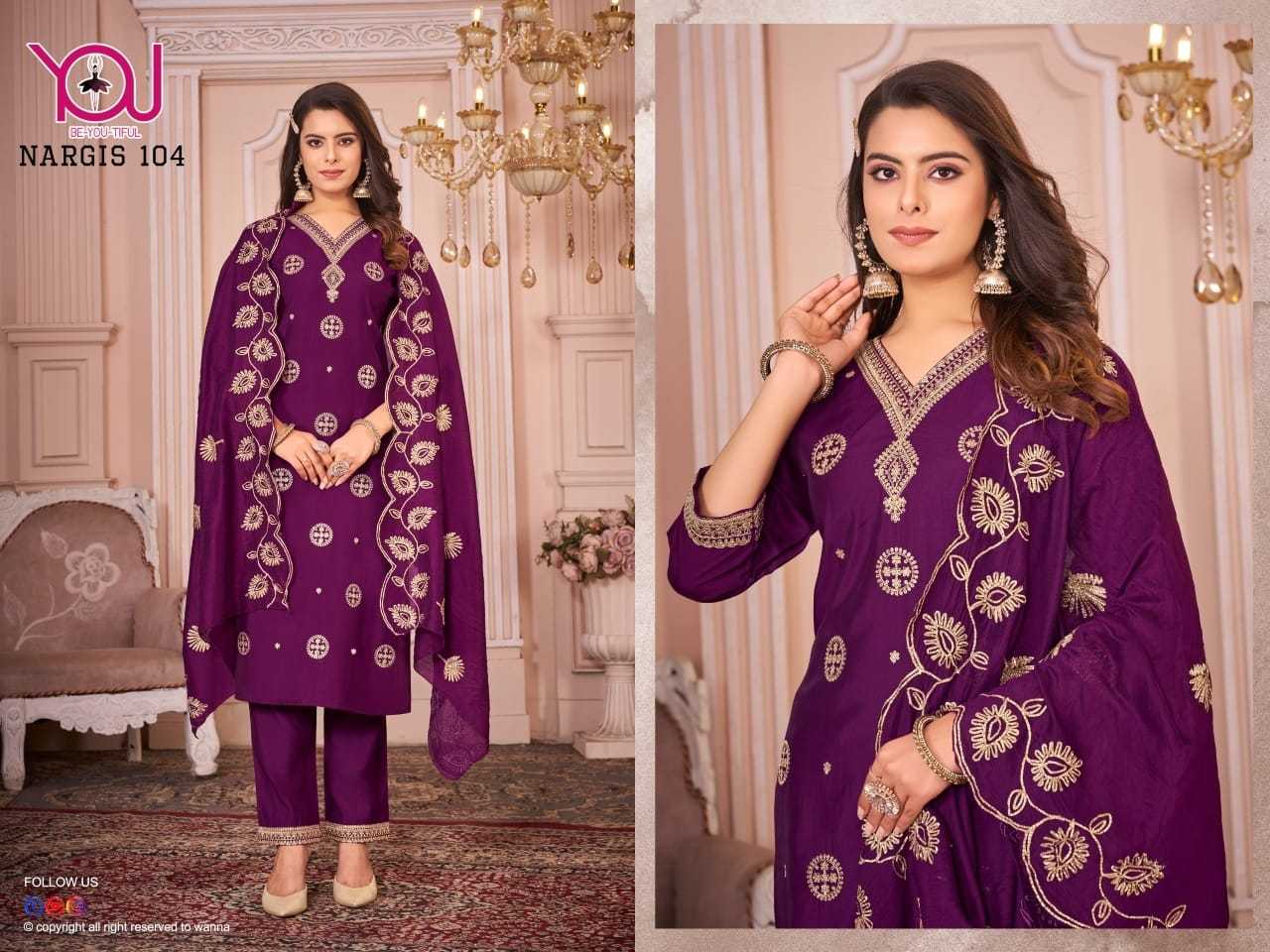wanna present nargis traditional dress romal silk full stitch salwar kameez combo set