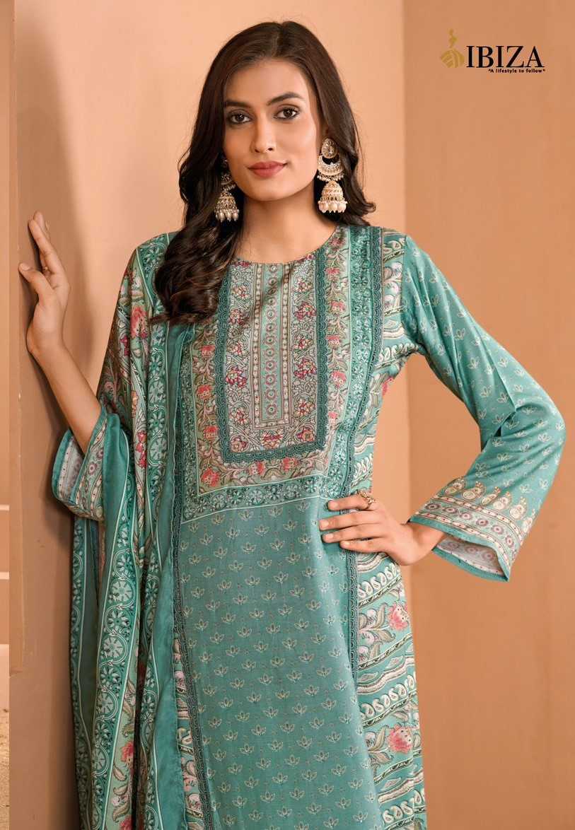 zohra by ibiza muslin print pakistani unstitch salwar kameez 