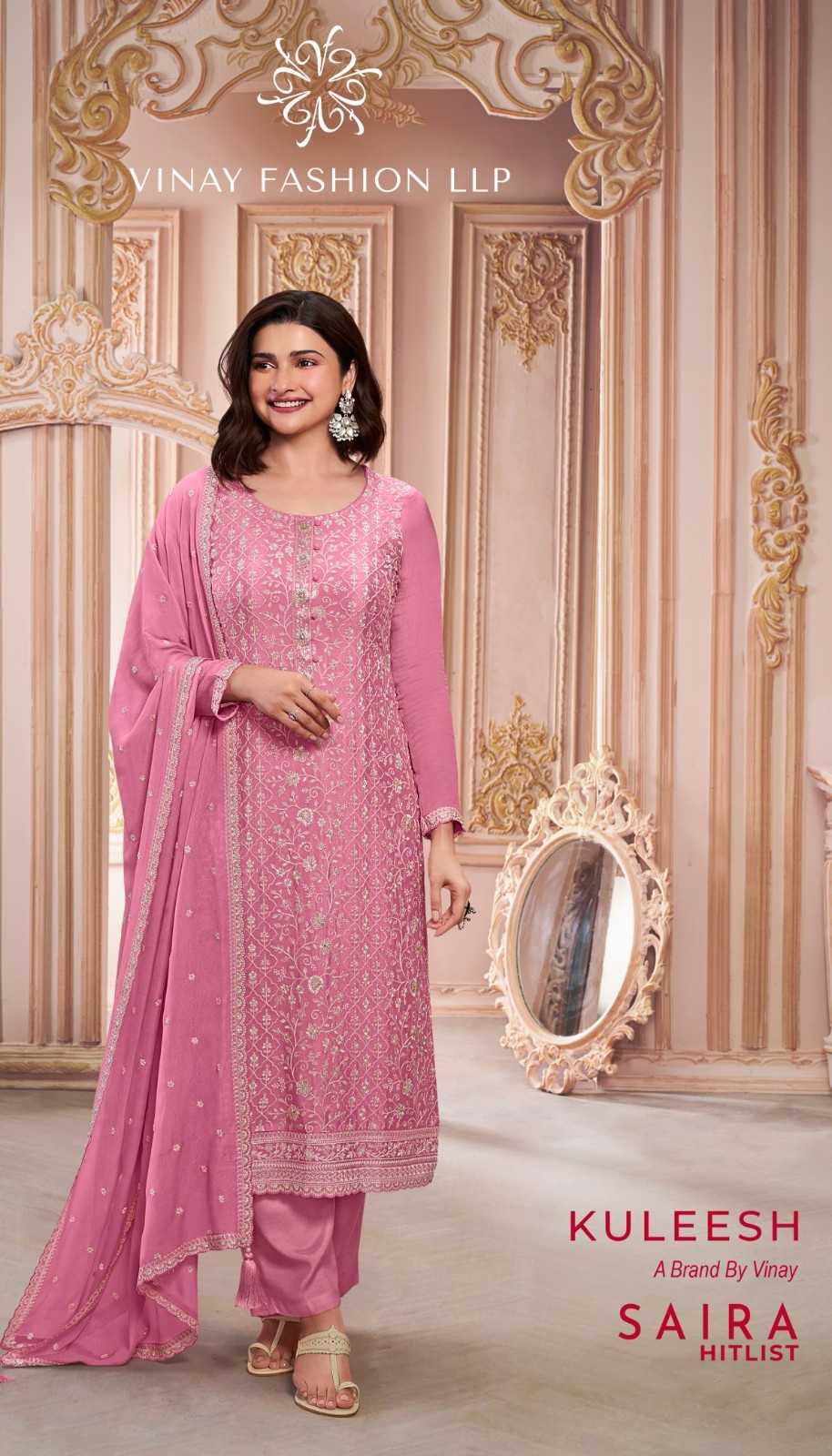 vinay kuleesh saira hitlist chinon occasion wear unstitch salwar suit 