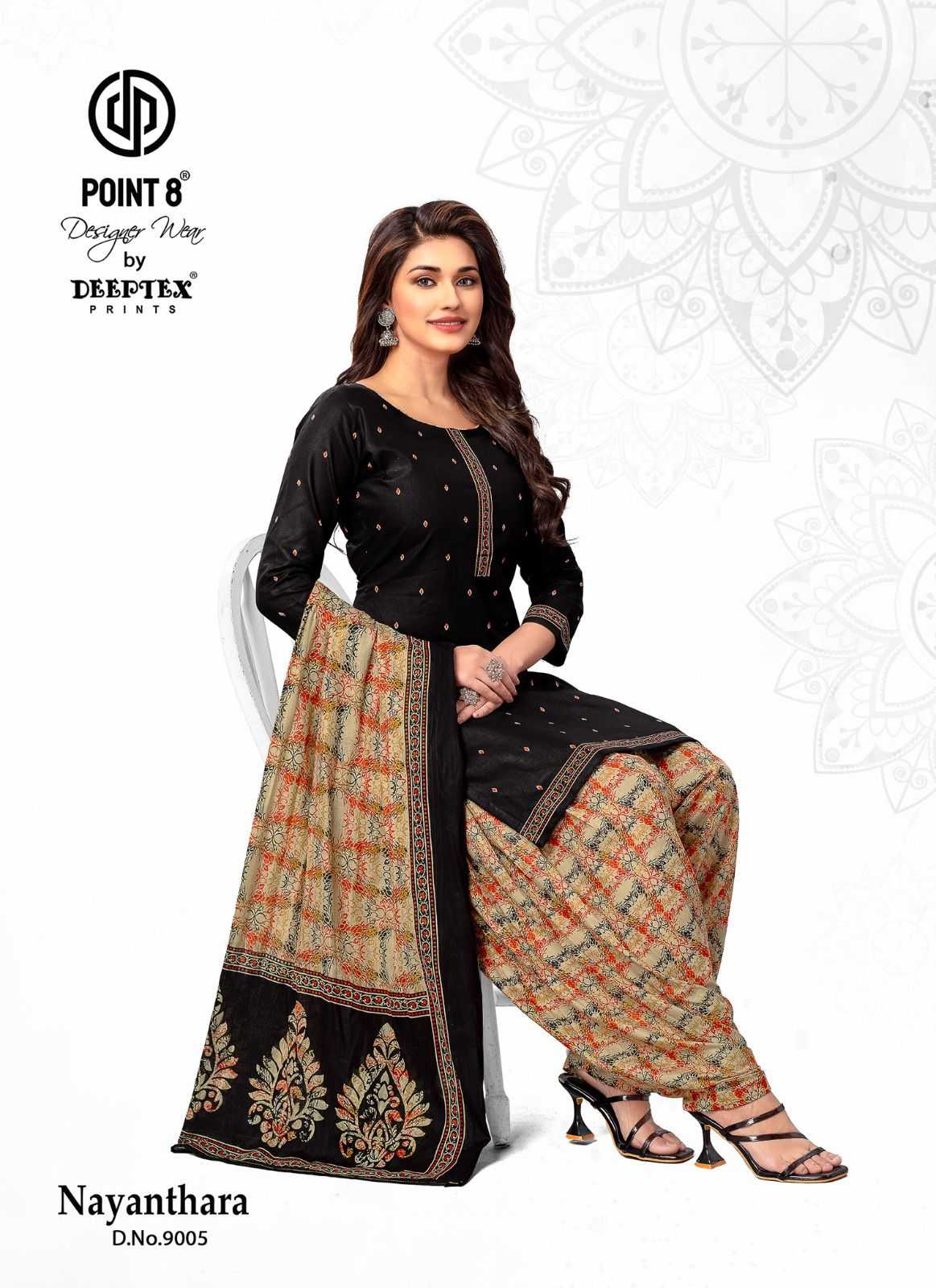 deeptex point 8 nayanthara vol 9 elegant style full stitch patiala 3pcs dress