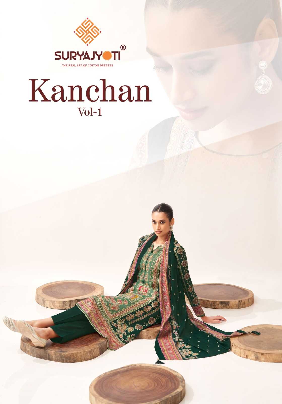 kanchan vol 1 by suryajyoti modal print unique colours ladies dress 