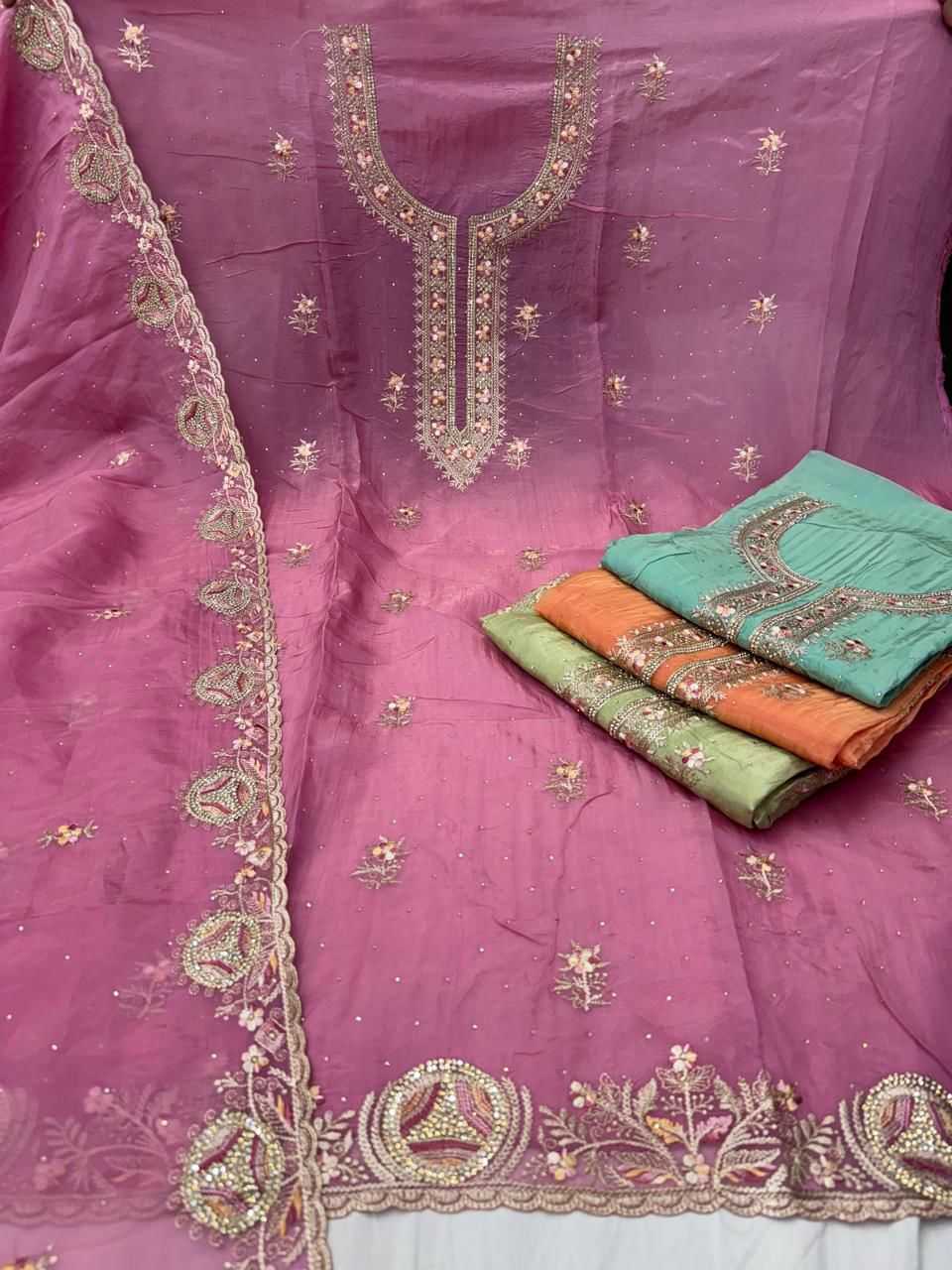 pr ria gold crush 8 colour machine jharkan work salwar suit 