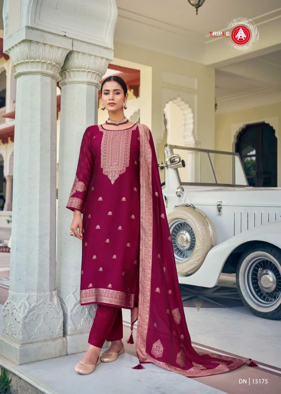 ride by forudots viscose jacquard designer full stitch big size salwar suit 