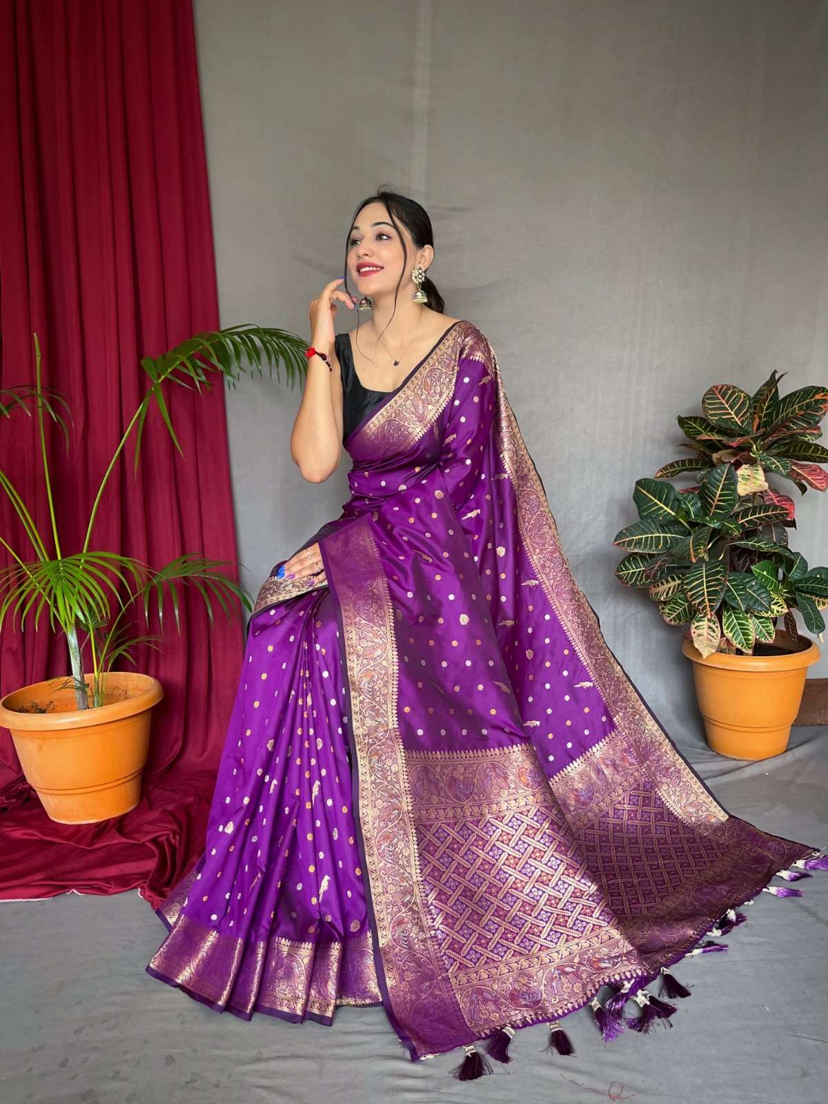 pr kc 3002 elegant colour combination silk saree