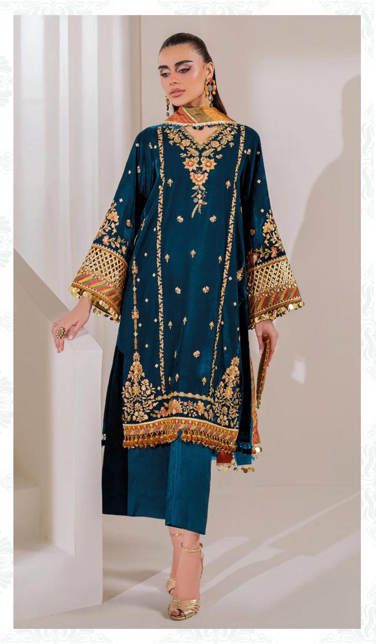 velvet 24 by deepsy suits heavy embroidery winter velvet unstitch suits