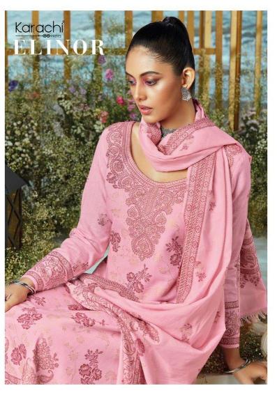 kesar karachi elinor lawn designer modern paisatni unstitch suit 