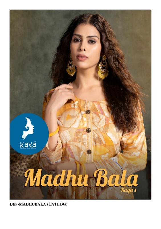 madhu bala by kaya capsule foil printed readymade plus size long kurti