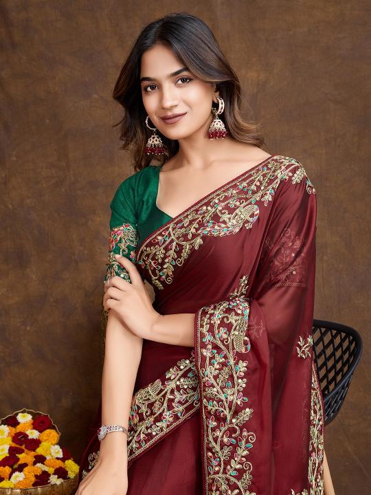 pr asopalav bangloy silk single design attractive saree 