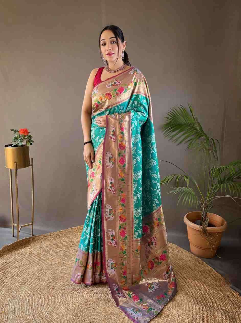 pr kc 3028 beautiful lucknowi weaving saree collection