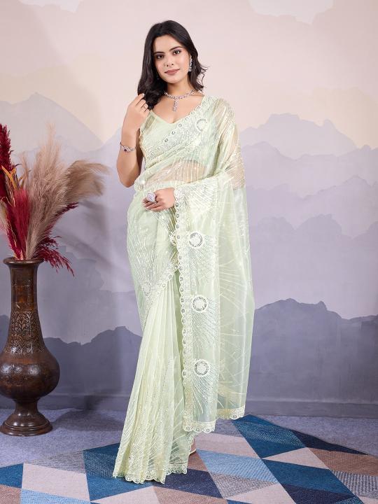 pr kohinoor vol 1 twill net classic saree wholesaler 