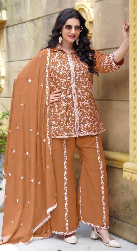 r 1201 nx by ramsha readymade plazzo style chinon pakistani suits