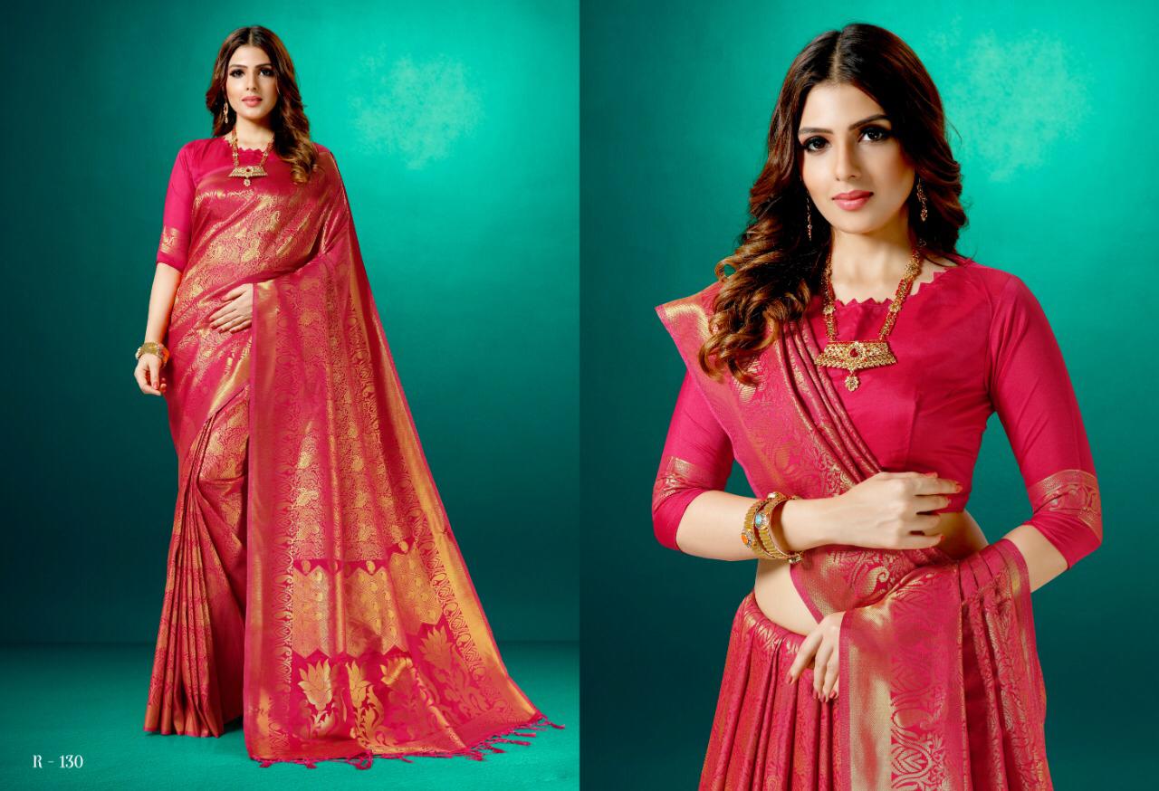 Aura Saree Sia Silk Traditional Wear Good Looking Rich Saree Collection