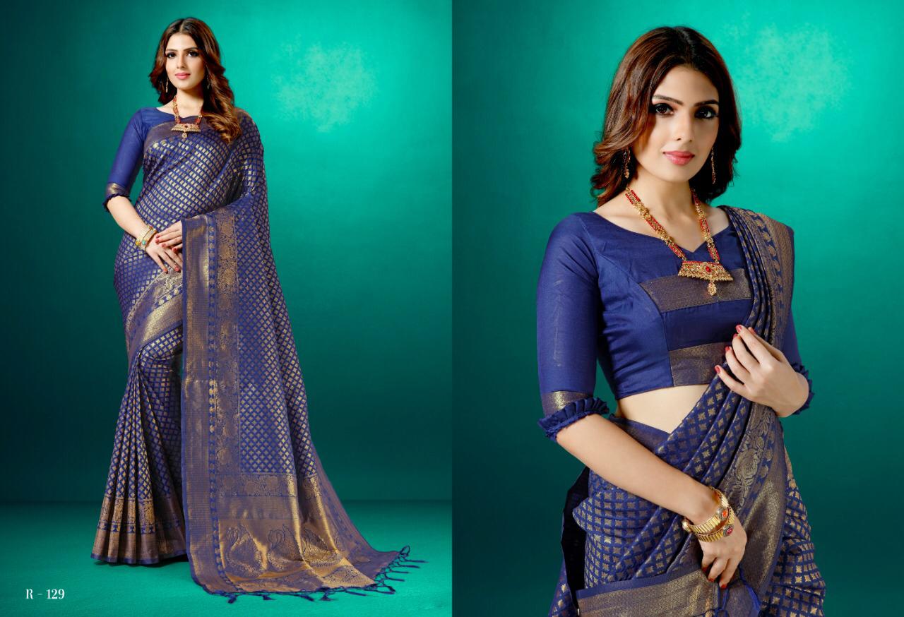 Aura Saree Sia Silk Traditional Wear Good Looking Rich Saree Collection