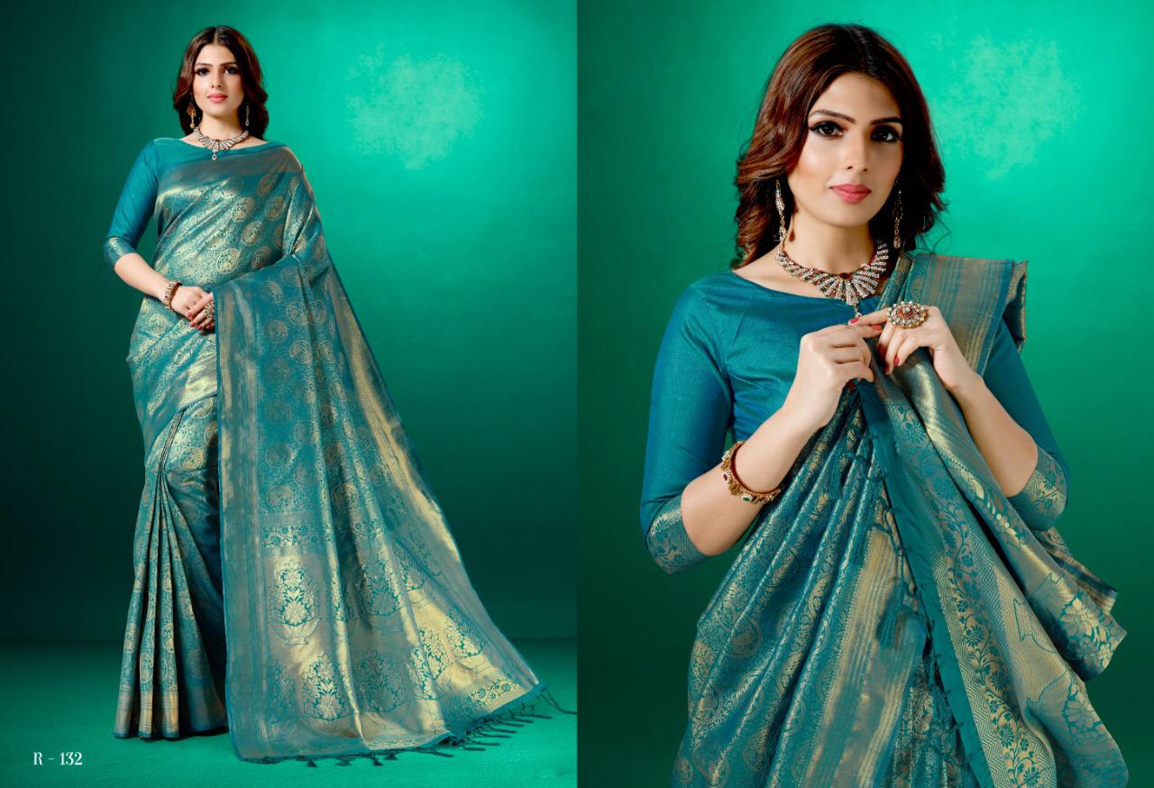 Aura Saree Sia Silk Traditional Wear Good Looking Rich Saree Collection