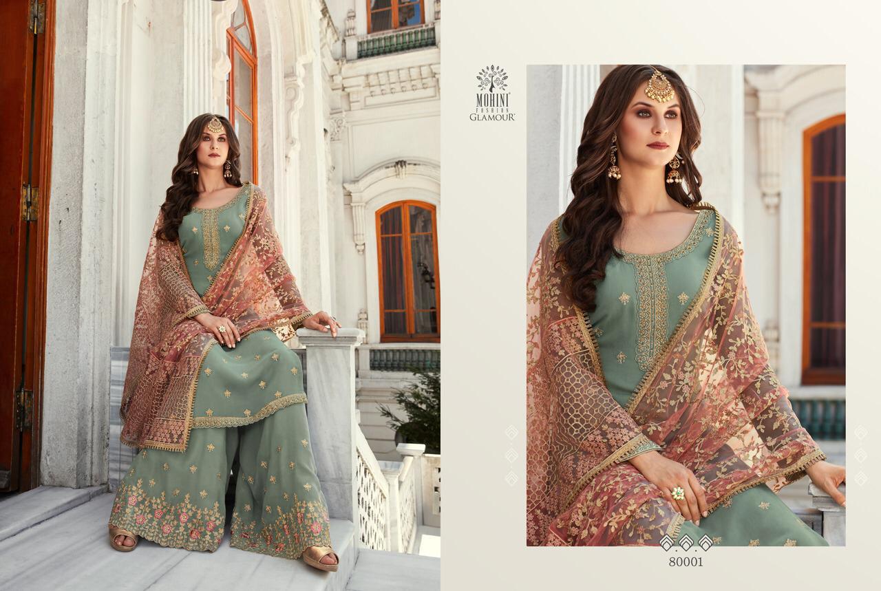 Glamour Vol 80 By Mohini 80001-80005 Series Heavy Embroidery Work With ...