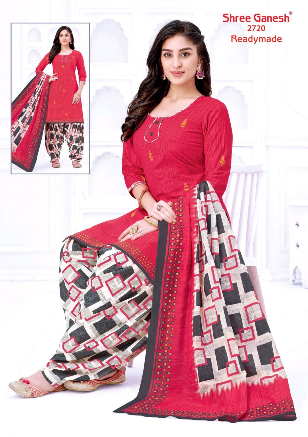 Shree Ganesh Hansika Kiyara Vol 7 Readymade Cotton Patiyala Special Suits